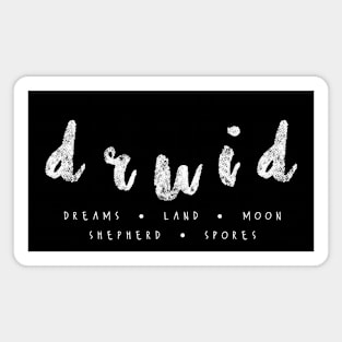 Druid Dungeons and Dragons | D&D | DnD Gifts | RPG Gifts Magnet